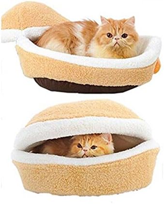 RBL Cat Bed Cave Removable Pets Bed Mats Cats House Small Dogs Hamburger Tents