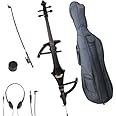 Amazon.com: Cecilio CECO-4 Cello eléctrico silencioso de ébano en ...