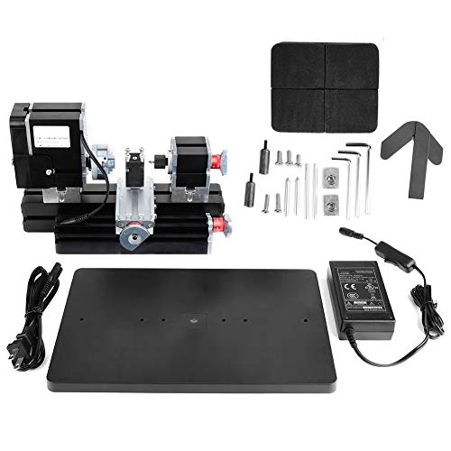 Mini Lathe,Lathe Tool Kit,Lathe with Powerful Motor 12000Rpm,Hss