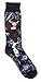 Hyp Superman Batman Flash Wonder Woman Starry Night Men's Crew Socks 4 Pair Pack