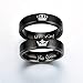 Funlife Home Couples Rings His or Hers Matching Set Titanium Wedding Engagement Bands Comfort fit 8mm