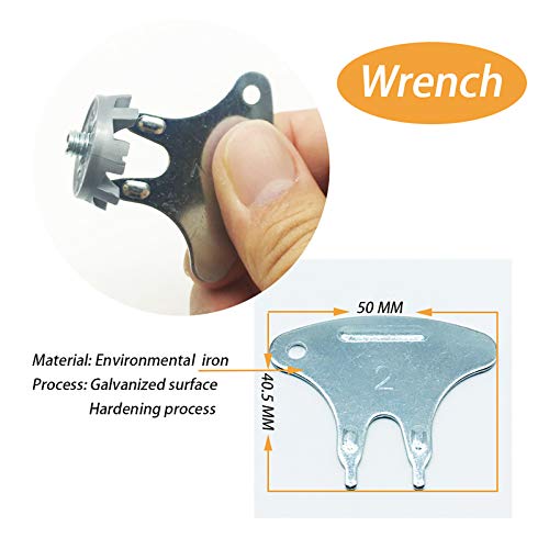 LONGKUN 28 Count 1/4 Metric Metal Thread Screw Golf Shoe Spikes