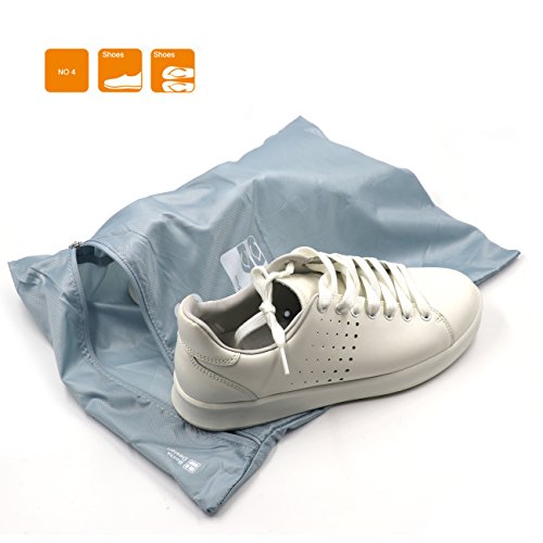 7 Sets Packing Cubes for Travel Luggage Organizers Storage Bags Waterproof and Lightweight Suitcase Compression Pouches (Grey)