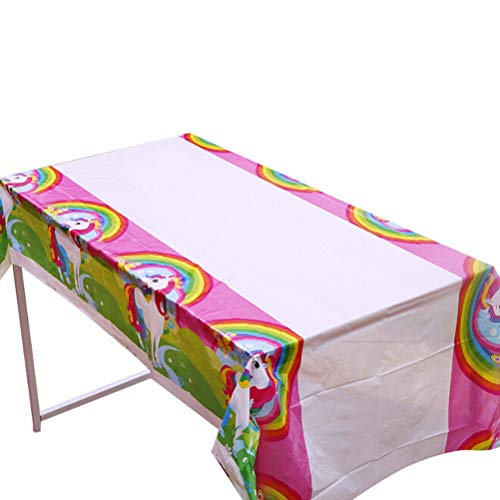 Tablecloth Paper - Horse Theme Tablecloth Unicorn Plates Disposable Table Cover Birthday Party Set Kids Christmas - Tableware Party Disposable Disposable Party Tableware Horse Tablecloth Birthd - Thumbnail 6