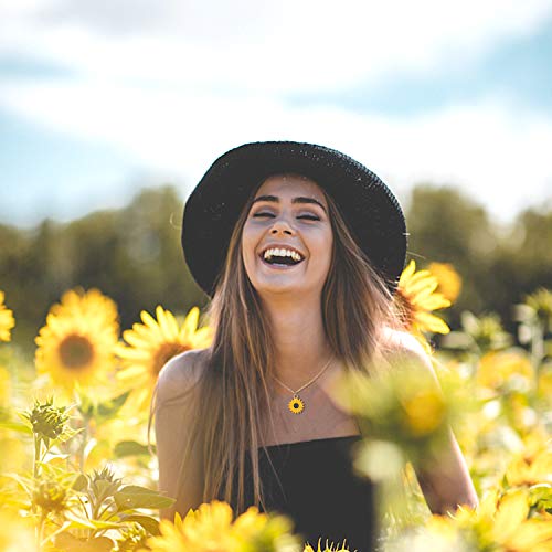 Sunflower Necklace Best Friend Necklace Friendship Necklace Sunflower