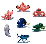 CharmTM Set of 7 Fish Jibbitz PVC Crocs Natives (Generic) Birthday Party Favors