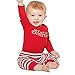 MIOIM Baby Girls Boys My First Christmas Rompers Tops Long Pants Outfits Set