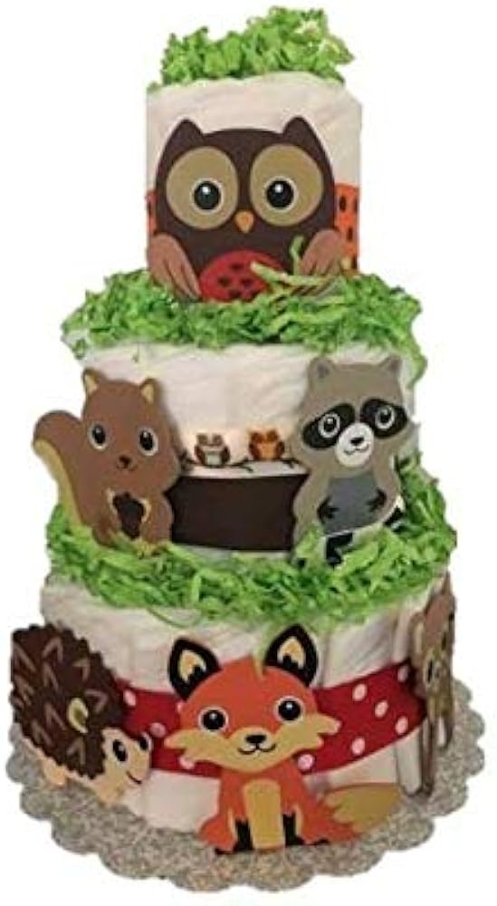 woodland diaper cake kit