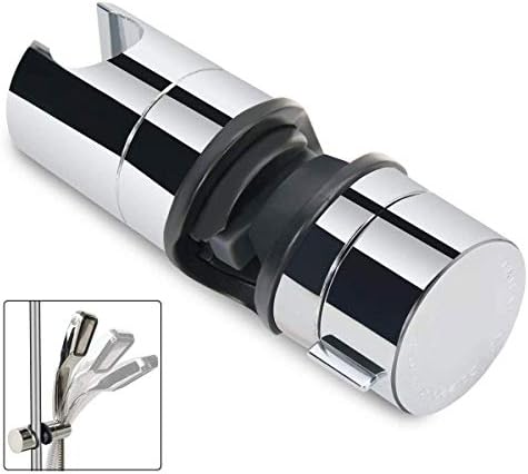 LEEFE Adjustable Shower Head Bracket 18-25MM Hand Sprayer Holder for Slide Bar Chrome Plated