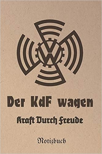 Der Kdf Wagen Notizbuch Volkswagen Kraft Durch Freude Vintage