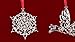 Lenox Sparkle And Scroll Holiday / Christmas Ornaments [Silver-Plated] (set-6)
