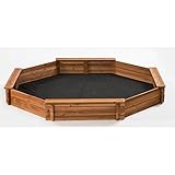 CreativeCedarDesigns 6.6' Octagon Sandbox, Kids