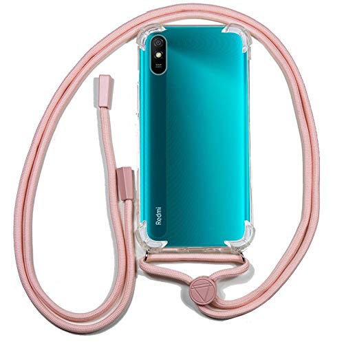 Cool Case for Xiaomi Redmi 9A/9AT Pink Lanyard
