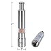 2 Pack Vina Stainless Steel Thumb Push Mini Salt and Pepper Mill Grinder Set for Gourmet Home Restaurant Buffet, 2PCs / set