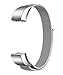 TENKER Fitbit Alta Band Adjustable Replacement Accessories Bands Metal Wristband Band Strap - Stainless Steel Milanese Loop Metal Replacement Accessories Bracelet Strap for Fitbit Alta HR