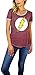 DC Comics Womens Flash Distressed Logo Burnout Ringer Tee (Large, Brick)
