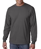 Gildan Ultra Cotton 6 Oz. Long-Sleeve T-Shirt (G240)- Charcoal,X-Large