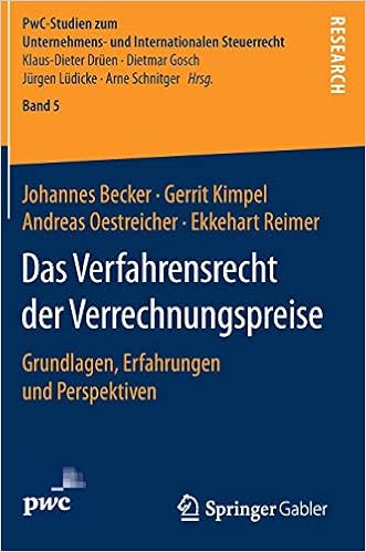 Das Verfahrensrecht Der Verrechnungspreise Grundlagen - 