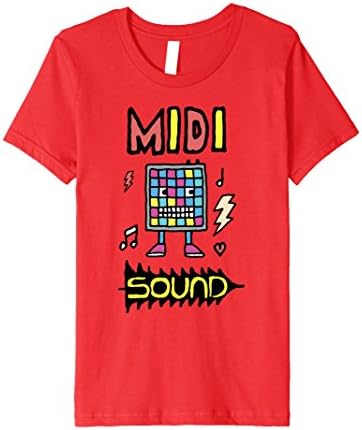 Kids MIDI Sound / Electronic Music T-Shirt 10 Red