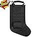Tactical Christmas Stocking Bag Military Dump Drop Magazine Storage Bag EDC Molle Pouch for Christmas Ornament Decoration Gifts for Veterans Military Patriotic and Outdoorsy People Black