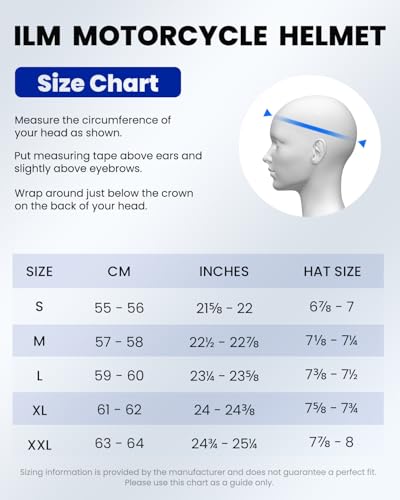 ILM Full Face Motorcycle Helmet for Men and Women – Motorcycle Helmet with 2 Visors Compatible with Pinlock Transparent and Coloured – Motocross Street Bike Helmet ECE Model Z501, Armor Red, M
