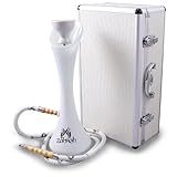 The White Glass wave Hookah with Exclusive Case Unique Modern Hookah