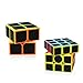 Coogam Zcube Carbon Fiber Cube Bundle 2x2 3x3 Speed Cube Set Z Cube Magic Puzzle Toy Pack Gift for Kids and Adults Challenge