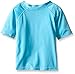 Kanu Surf Girls' Karlie UPF 50+ Sun Protective Rashguard Swim Shirt, Candy Aqua, X-Large (14/16)