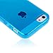 Wisdompro Case for iPhone 5, Bundle of 5 Pack Clear Jelly Colorful Soft TPU Gel Protective Case Cover for iPhone SE 2016, for iPhone 5s, for iPhone 5 (Blue, Aqua Blue, Hot Pink, Yellow, Red)