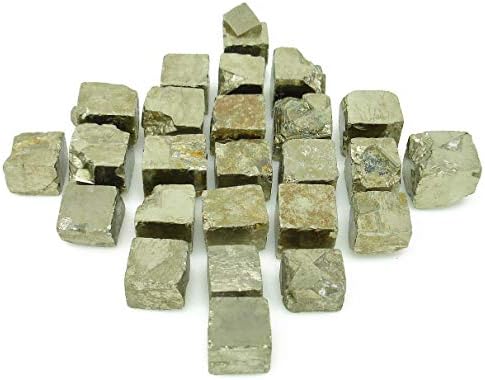 (1) Iron Pyrite Natural Cube with Description Card - 4 Sizes Available (Small 1/2 inch)