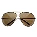 zeroUV Full Frame Big X-Large Oversized Metal Aviator Sunglasses