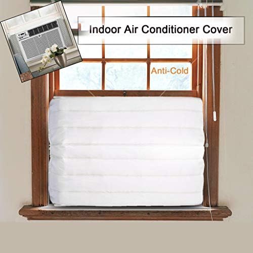 salaheiyodd Indoor Air Conditioner Cover, Window Air Conditioner Cover,White,XS,17x13x2.5inch