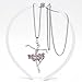 Adecco LLC Little Girl Necklace Dancer Ballet Recital Gift Ballerina Dance Necklaces Teen Girls Jewelry 16 inches (Lovely pink)