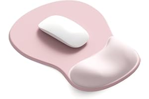 DEMON CHEST ErgoComfort Gel Wrist Rest Mouse Pad-Ergonomic Office Mousepad with Wrist Support-Non-Slip, Design Desk Accessories Mat for Home&Game Decor (02Pink Serenity)