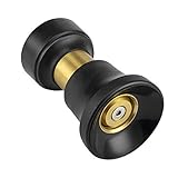 Hose Nozzle, Lichamp Heavy Duty Brass Fireman Style High Power Leak Proof Adjustable Garden Water Sprayer, Suitable for Car Wash, Patio Cleaning, Watering Lawn and Garden, Shower Pets (Black)