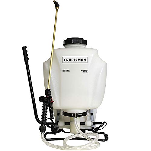 Craftsman Backpack 4 Gallon Tank Garden Sprayer with Adjustable Tip + Nozzles