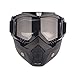 EnzoDate Motorcycle Dirt Bike ATV Goggles Mask Detachable Harley Style Protect Padding Helmet Sunglasses Road Riding UV Motorbike Glasses