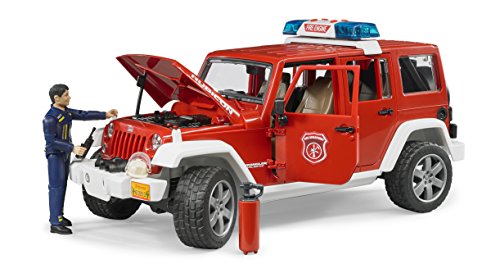 Bruder Jeep Rubicon Fire Rescue with Fireman Vehicle