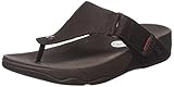 FitFlop Men's Trakk Ii Nubuck Flip Flop, Chocolate Brown, 10 M US