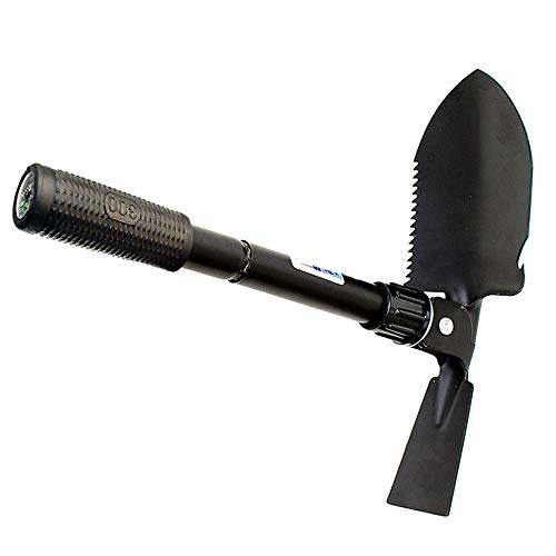 USHOT Outdoor Mountaineering Multi-Function Portable Small Mini Folding Shovel Spade Black One Size