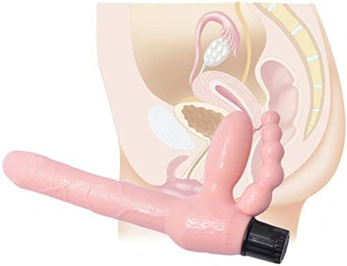 IMNGE TShirt Vibrātor Adult-Toys Vibrātors Silicone R-ealistic Double Vibrātor V-agina Anál G Spöt StrāpOn Erotic Adǔlt Sēx-Toys for Woman Lesbian Couple Sēx Shop,as Picture
