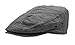 Wonderful Fashion Men's Herringbone Wool Tweed Newsboy Ivy Cabbie Driving Hat (Lt. Pocka Grey)