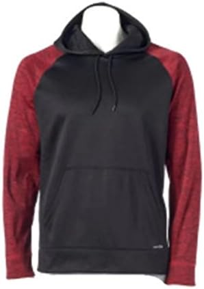 Performance Space-Dye Pullover Hoodie Sweatshirt Pullover (X-Large, Oxford Red)