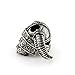 Asterom Unique Paracord Knife Beads - Custom Paracord Lanyard Charms Metal Beard Bead - Viking Helmet