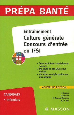 Entraînement culture générale, concours d'entrée en IFSI