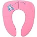 Qteland Easy-to-Store Folding Portable Potty Seat for Baby (Pink)