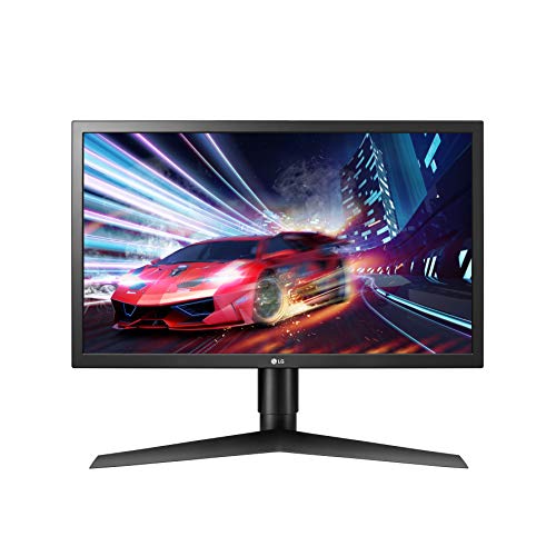 LG 24GL650-B Monitor de juegos Ultragear Full HD de 24 pulgadas con frecuencia de actualización FreeSync de 144 Hz y tiempo de respuesta de 1 ms, negro