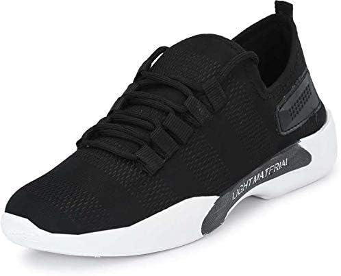 JADEN FREEMAN Men's Black Mesh Sports Running Shoes