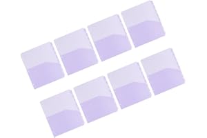 WOONEKY A4 3-Ring Binder Plastic Dividers with Pockets and Tabs, 8-Page Half-Size Document Organizer