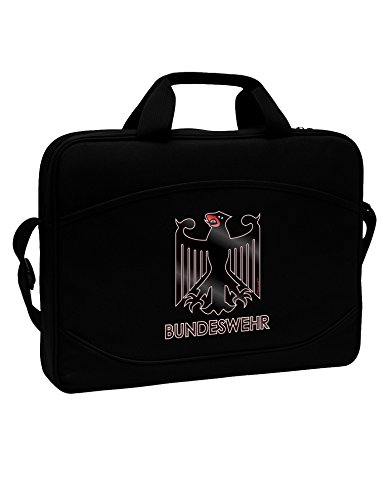 TooLoud Bundeswehr Logo with Text 15" Dark Laptop / Tablet Case Bag